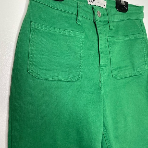Zara kelly green high waisted pocket jeans - Picture 3 of 7
